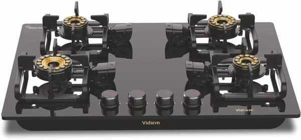 Vidiem Vidiem Vogue V1 4 Burner Glass Manual Hob