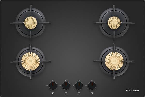 FABER HOB PRIME HT784 CRS BR CI AI Brass Automatic Hob