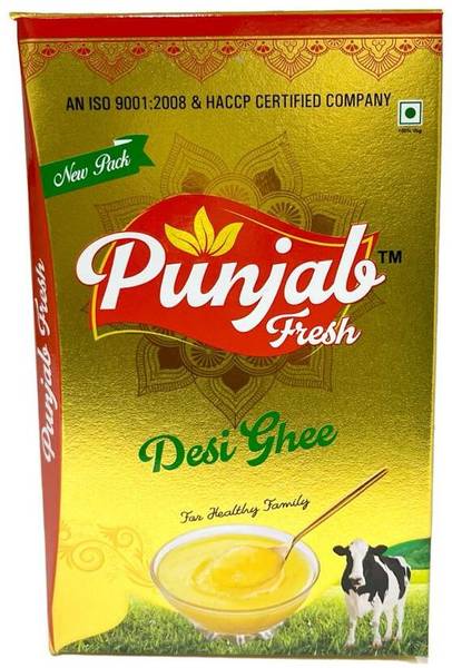PUNJAB PURE FRESH PURE DESI COW GHEE HOMEMADE AND FRESHLY PREPARED USING TRADITIONAL METHOD Ghee 1 L Tetrapack