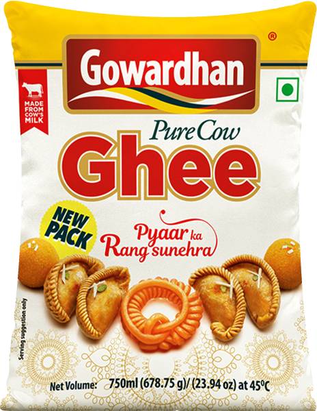 Gowardhan Pure Cow Ghee 750 ml Pouch - Price History