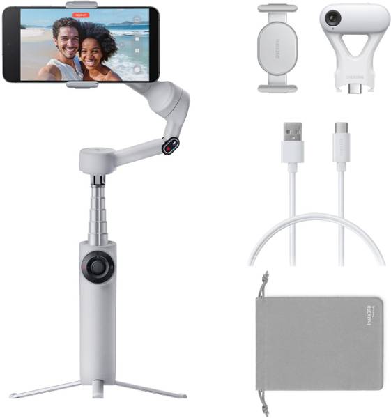 Insta360 Flow 2 AI Tracker Bundle 3 Axis Gimbal for Mobile