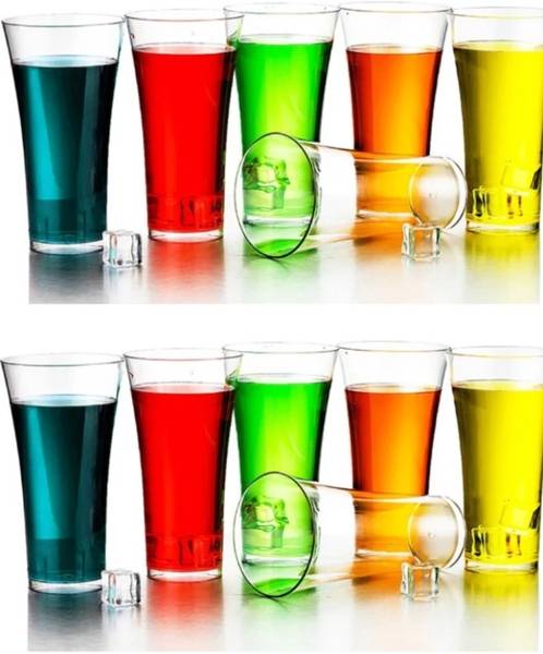 Bhawana 6 Unbreakable Glass Set Glass Set Water/Juice Glass