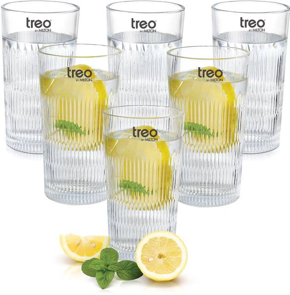 TREO (Pack of 6) CGWFFRT175ASSR0001 Glass Set Water/Juice Glass
