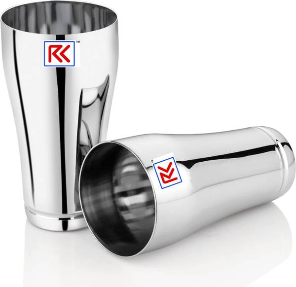 Rk (Pack of 2) Jumbo Lassi Glass|Big Premium|Serves Lassi, Lemonade, Water, Juice, Mocktail Glass Set Water/Juice Glass