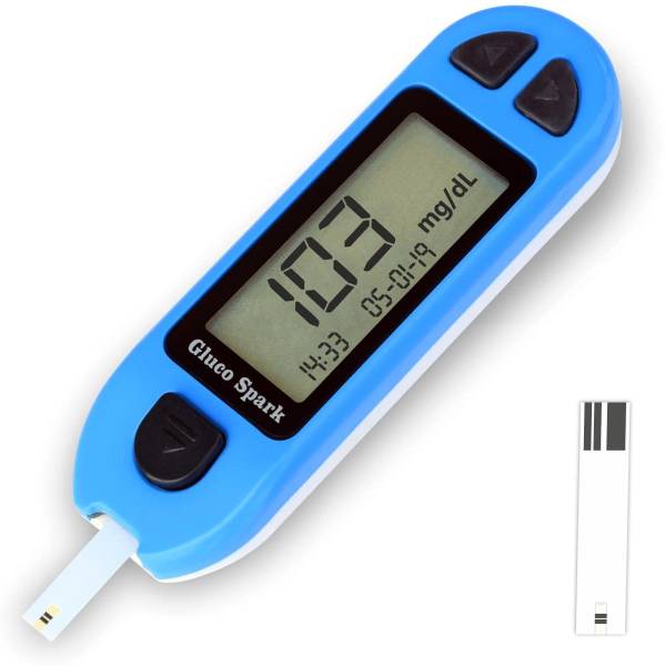 gluco spark Sugar test kit|Diabetes checking machine with 75 strips and 25 lancets Glucometer