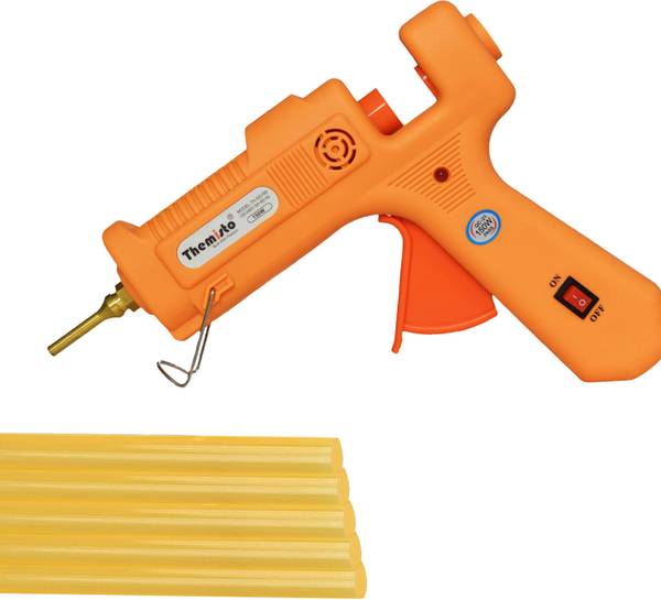 tHemiStO TH-GG155 150W Glue Gun With 5 Strong Gumming Glue Sticks High Temperature Corded Glue Gun
