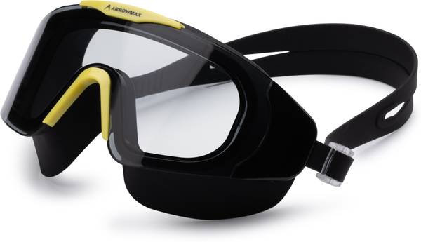 ArrowMax Swimming Goggles For Adults Youth Big Wide Lense Anti Fog Silicone Strap Swimming Goggles