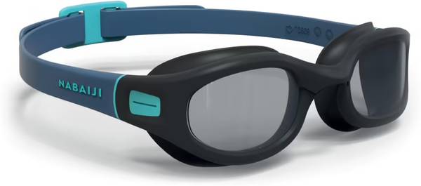 KRISSDIL NABAIJI Swimming gogglesSize L Soft 100 Tinted Lenses Black Blue - BY DECATHLON Swimming Goggles