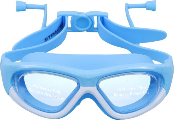 Strauss Kids Adjustable Anti-Fog Swimming Goggles (Attached Earplug)|Waterproof Silicon Swimming Goggles