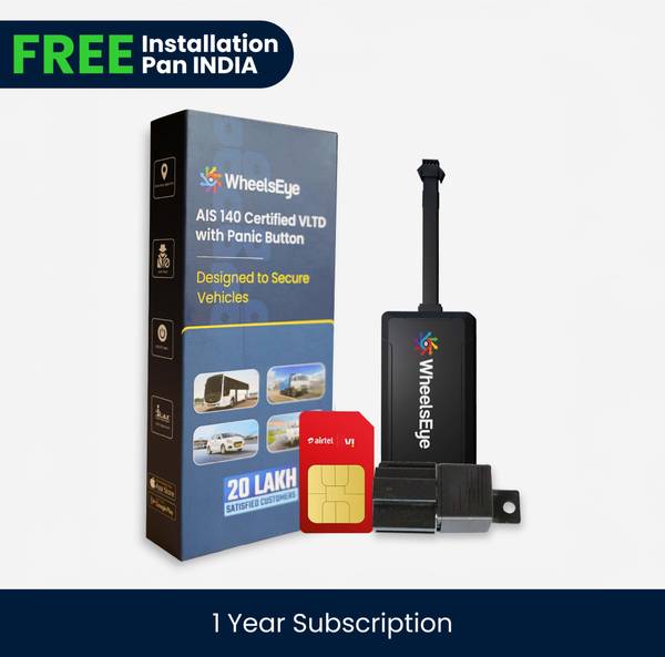 WheelsEye GPS Tracking Device for Car with Remote Lock (1 Year Subscription) GPS Device