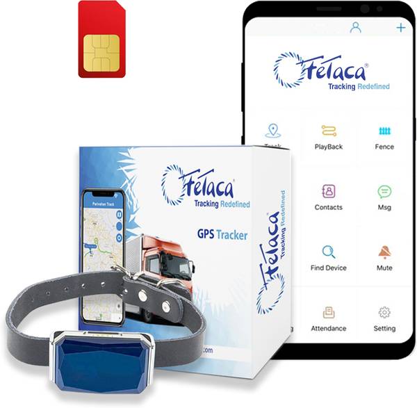 fetaca GPS Pet Tracker Collar Live Tracking, Step Count, Route ...