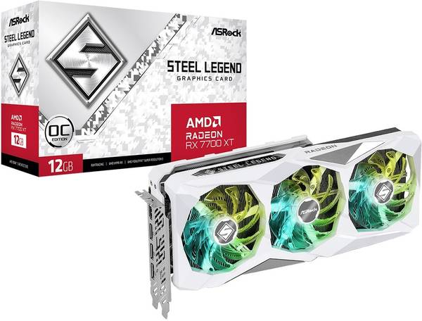 ASRock AMD Radeon RX 7700 XT 12 GB GDDR6 Graphics Card