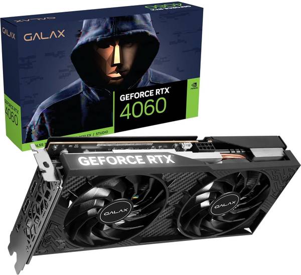 GALAX NVIDIA GEFORCE RTX 4060 1-click OC 8 GB GDDR6 Graphics Card