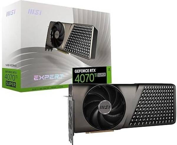 MSI NVIDIA GeForce RTX 4070 Ti SUPER 16G EXPERT 16 GB GDDR6 Graphics Card