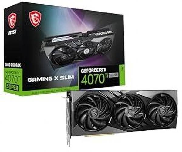 MSI NVIDIA GeForce RTX 4070 Ti SUPER 16G GAMING X SLIM 16 GB GDDR6 Graphics Card