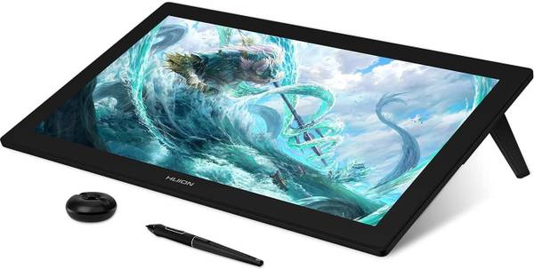 HUION GT2401 Kamvas Pro 24 4K UHD Full-Laminated Screen Anti-Glare Glass 23.8 x 2 inch Graphics Tablet