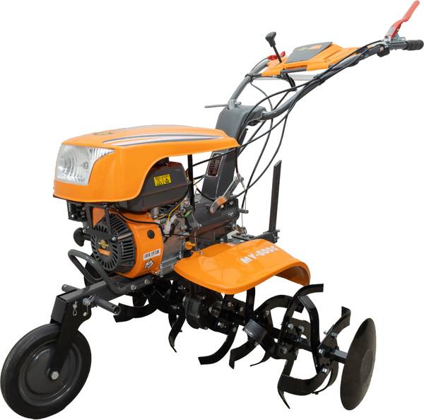 GSCPT Mitsuyama MY-600G Petrol Operated 7 HP Power Tiller of 170F Engine with 32blades Fuel Grass Trimmer