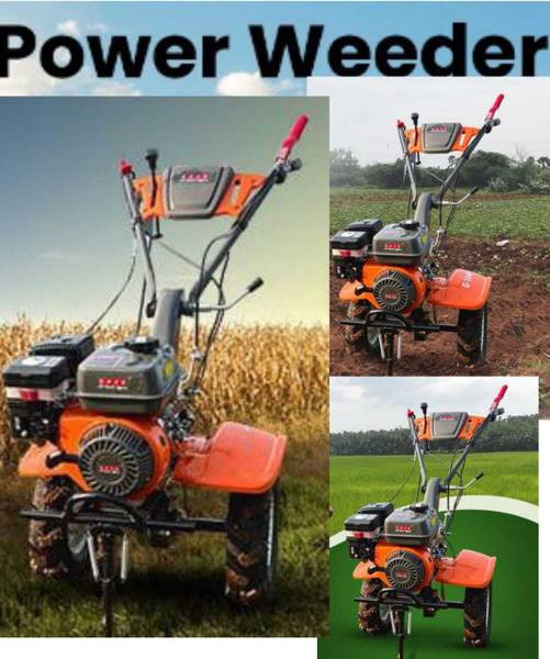 Gaja Power Tiller Power Weeder inter cultivator 32 Blade 1100P Fuel Grass Trimmer