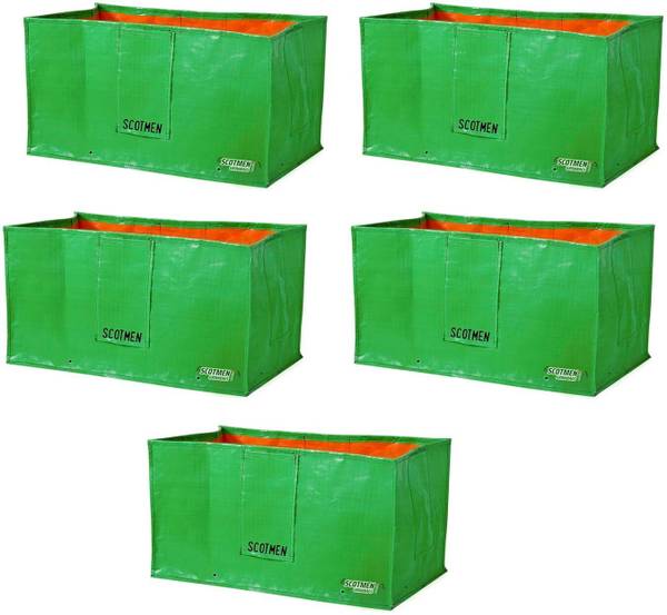 SCOTMEN Pack of 5 grow Bag for Home, Terrace, Plant Gardening Grow Bag