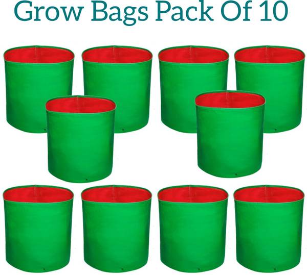 JIRSTAME JIRSTAME 12 x 12 inch, Terrace Gardening, Fruits Planting bags . PACK OF 10 Grow Bag