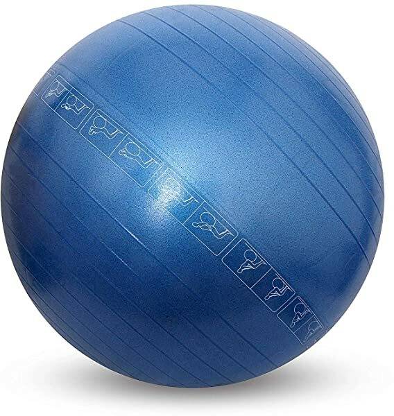 NIVIA Burst Exercise Ball Gym Ball Blue Size Standard Pack of 1 Gym Ball