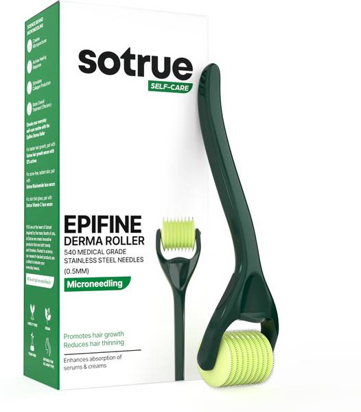 Sotrue Epifine Derma Roller For Hair Growth 0.5 mm with 540 Stainless Steel Needles