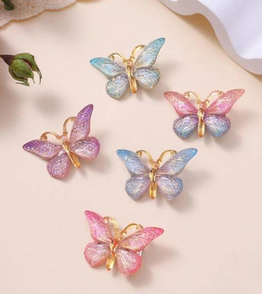 sparkal Butterfly Hair Clips for women And Girls Pack of 5 Hair Clip