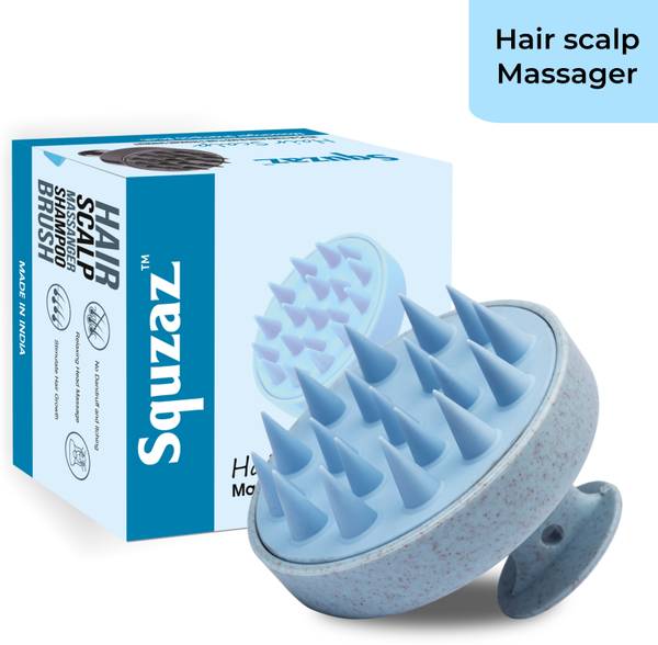 Squzaz Hair Scalp Scrubber, Scalp Exfoliator | Dandruff Removal, Prevents Hair loss