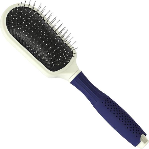 KLOY Vogue Paddle Hair Brush with Soft Ball-Point Metal Bristles for Men & Women Blue