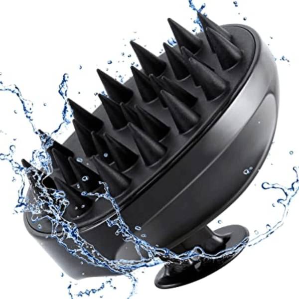 KRESTA Hair Scalp Massager Shampoo Brush with Soft Silicone Bristles Kitchen