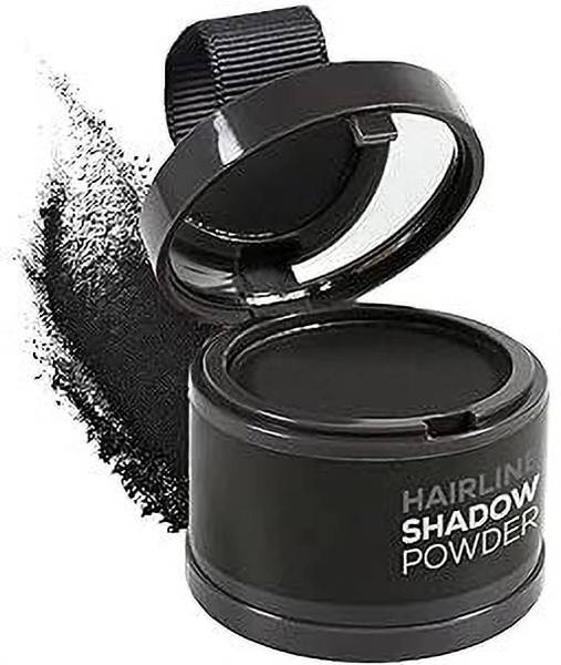 ANAYSHA IMPEX Hair Line Powder for Hair & Beard Root Concealer & Black Hair Coverage for Men, , black