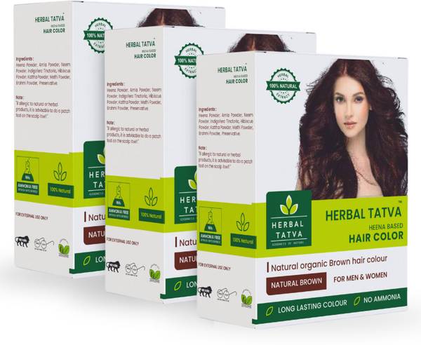 Herbal Tatva Natural Brown Hair Color 300g | Herbal Hair Colour (Henna Based) , Brown