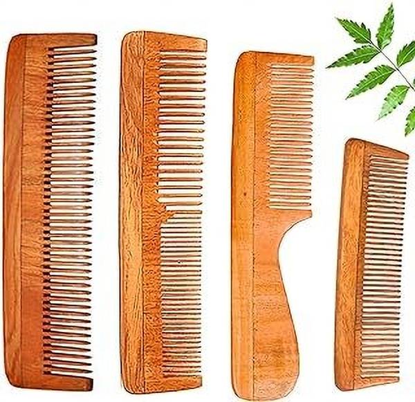 sna Kacchi Neem Comb, Wooden Comb Combo pack