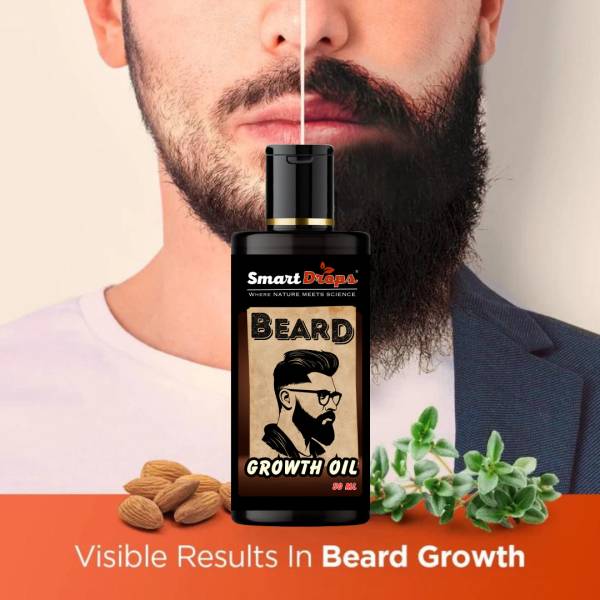 smartdrops Advanced Beard Growth Oil For Thicker And Healthier Beard Growth Hair Oil