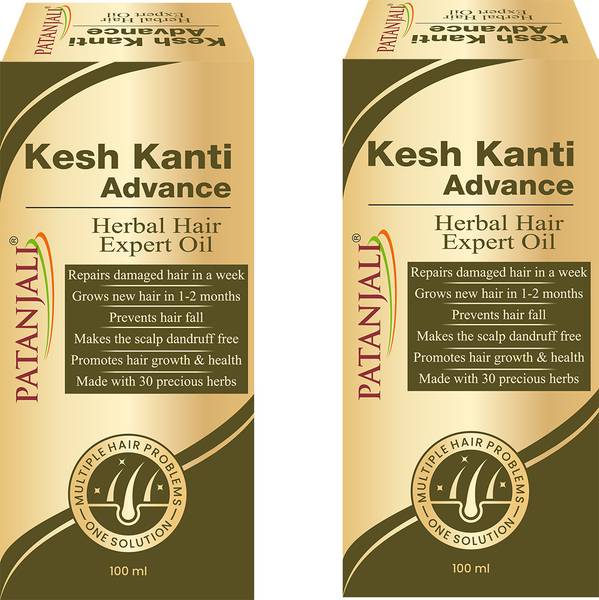 PATANJALI KESH KANTI ADVANCE HERBAL HAIR EXPERT OIL 100 ML(PACK OF 2) Hair Oil