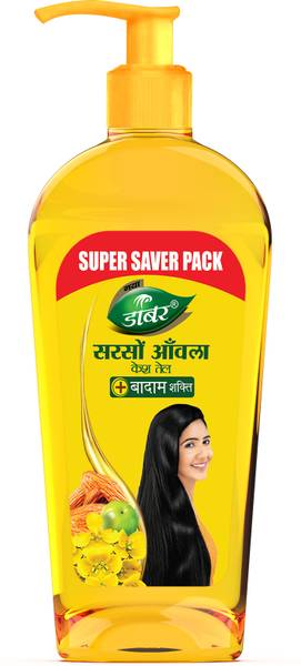 Dabur Sarson Amla HairOil | Reduces Friziness, Conditions Dry & Damaged Hair Hair Oil