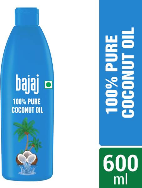 BAJAJ 100% Pure Coconut Oil Hair Oil  (600 ml)