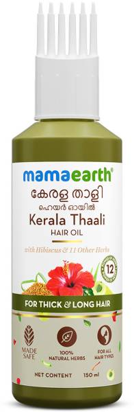 Mamaearth Kerala Thaali Hair Oil with Hibiscus, Bhringraj, Methi Dana & Amla Hair Oil