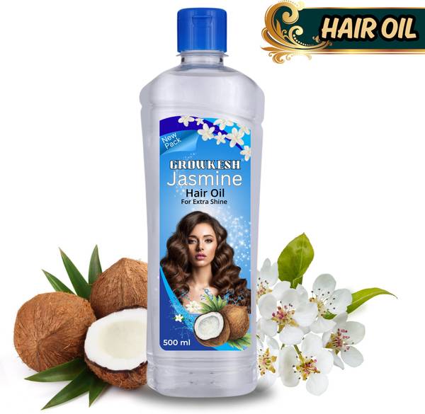 Growkesh Jasmine Essential Oil 100% Pure & Natural Hair Oil