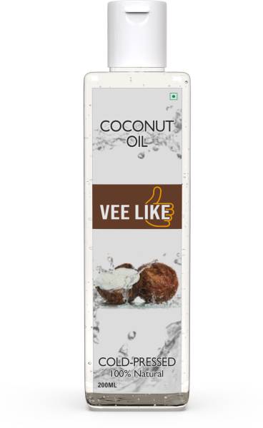 VEE LIKE Extra Virgin Coconut Oil - Cold Pressed - for Hair , Skin , Massage , Baby Care Hair Oil