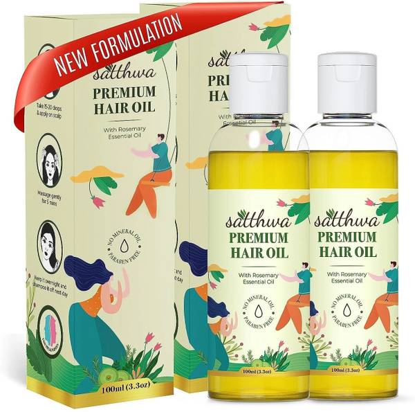 Satthwa Premium Hair Oil for Hair Growth, Hairfall Control And Healthy & Strong Hair Oil