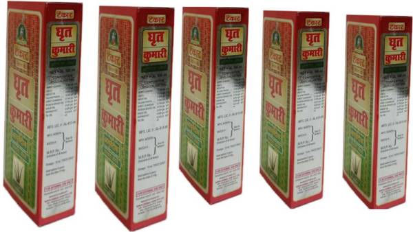 Tankar Ghrit Kumari Aloevera Hair Oil, 100ML Pack Of 5 Hair Oil