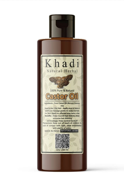 khadi natural herbal Castor Oil For Hair Growth Hair Oil