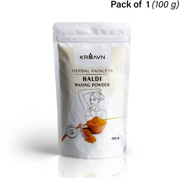 KRSAVN Herbal Painless Waxing Powder Haldi | Hair Removal Wax For Men And Women Powder Powder