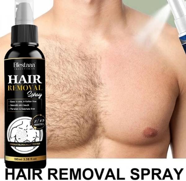 blestaaa essentialss Hair Removal Cream Spray for Mens Hand, Leg & Under Arm, Painless Spray Spray