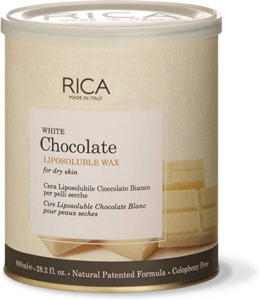 Rica Wax Liposoluble Wax For Dry Skin - White Chocolate 800 ml Wax