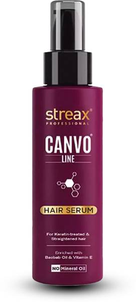 Streax Professional Canvoline Hair Serum For Straightened Hair