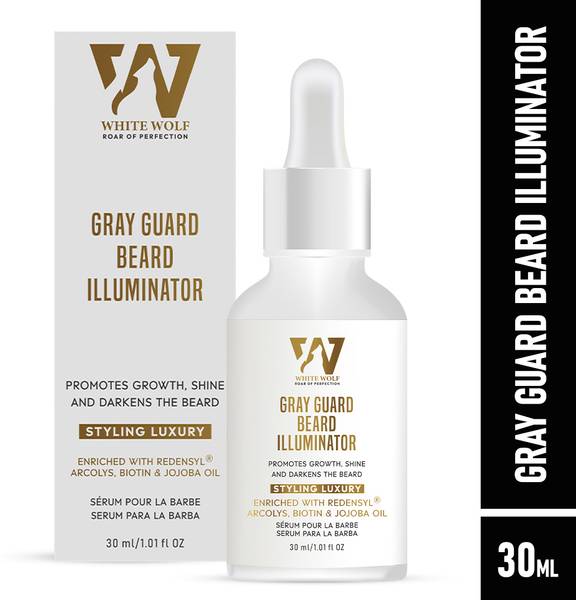 White Wolf Gray Guard Beard Illuminating Serum Beard Growth Oil For Men Hair Oil