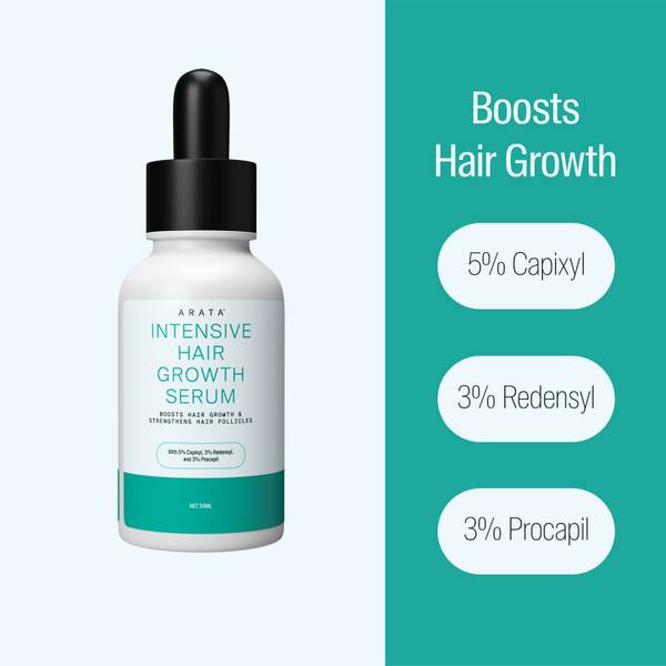 ARATA Intensive Hair Growth Serum With 5% Capixyl, 3% Redensyl, and 3% Procapil