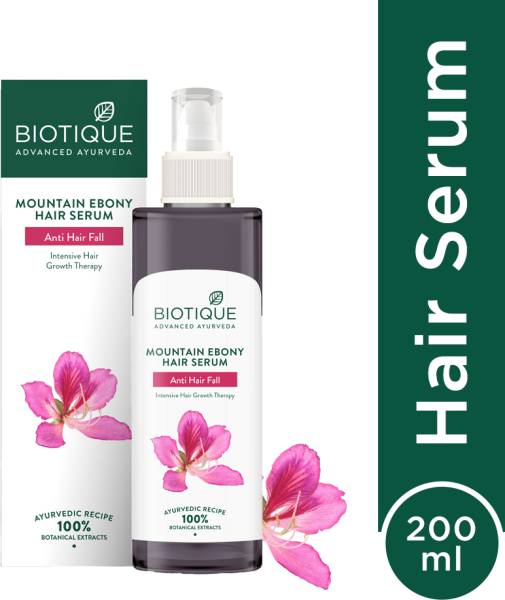 BIOTIQUE Mountain Ebony Hair Serum for Hairfall Control| Intensive Hair Growth Therapy